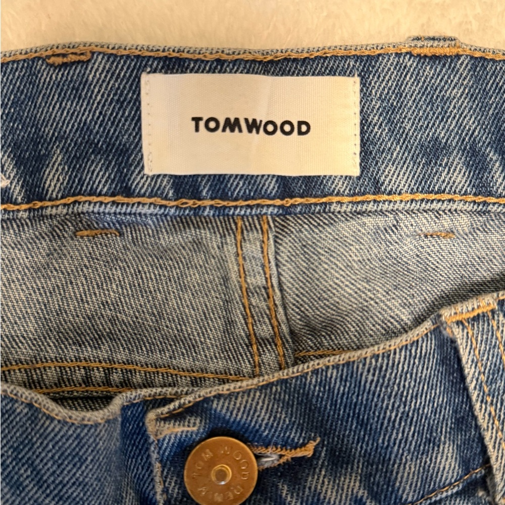 TOM WOOD Blue Relaxed Men Jeans